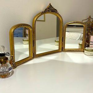 Nicole Miller Home Baroque Trifold Mirror